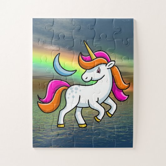 Rainbow Unicorn Legpuzzel (Verticaal)