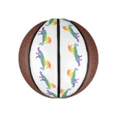 Rainbow Unicorn lgbt Mini Basketbal (Verticaal)