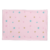 Rainbow Unicorn Magical Glitter Pink Kussensloop (Achterkant)