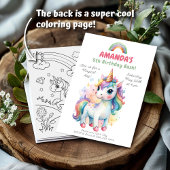 Rainbow Unicorn magische verjaardag Kaart
