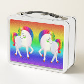 Rainbow Unicorn Metal Doos (Achterkant)