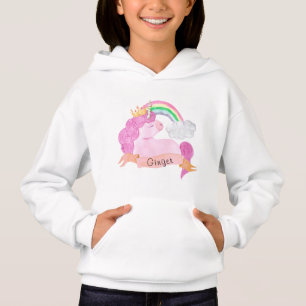 🌈 Rainbow Unicorn Nom personnalisé