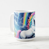 Rainbow Unicorn One Koffiemok (Voorkant links)