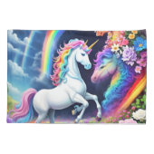 Rainbow Unicorn One Kussensloop (Achterkant)
