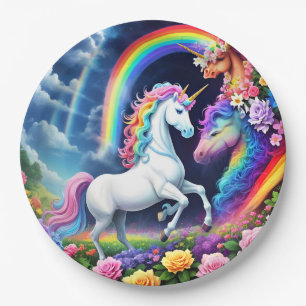Rainbow Unicorn One Papieren Bordje