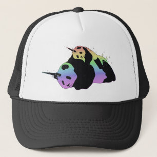 Rainbow Unicorn Pandas Magic Sparkle Cuddle Trucker Pet