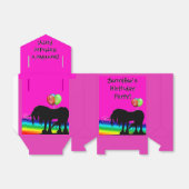 Rainbow Unicorn Party Bedankdoosjes (Uitgevouwen)
