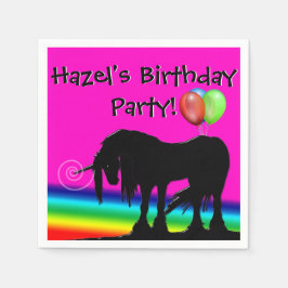 Rainbow Unicorn Party Servet