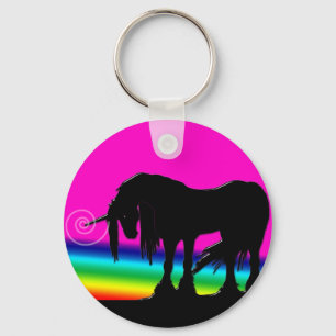 Rainbow Unicorn Party Sleutelhanger