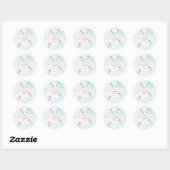 Rainbow Unicorn Party Stickers (Feuille)