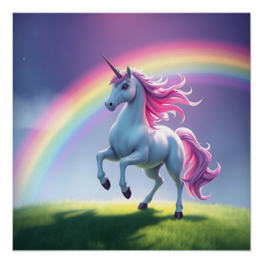 Rainbow Unicorn Perfect Poster (Voorkant)