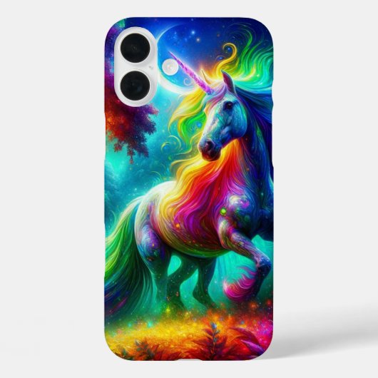 Rainbow Unicorn Phone Case (Achterkant)