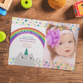 Rainbow Unicorn photo Anniversaire Merci
