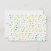 Rainbow Unicorn photo Anniversaire Merci (Dos)