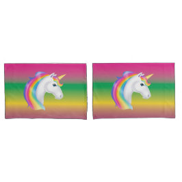 Rainbow Unicorn Pillow Hoesje Set Kussensloop