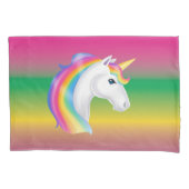 Rainbow Unicorn Pillow Hoesje Set Kussensloop (Voorkant-Links)