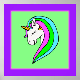 Rainbow Unicorn Poster