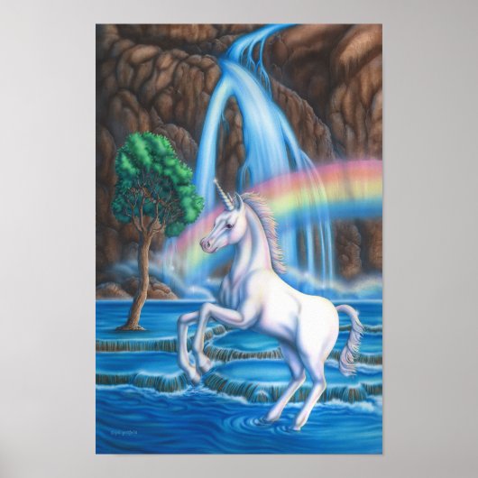Rainbow Unicorn Poster (Voorkant)