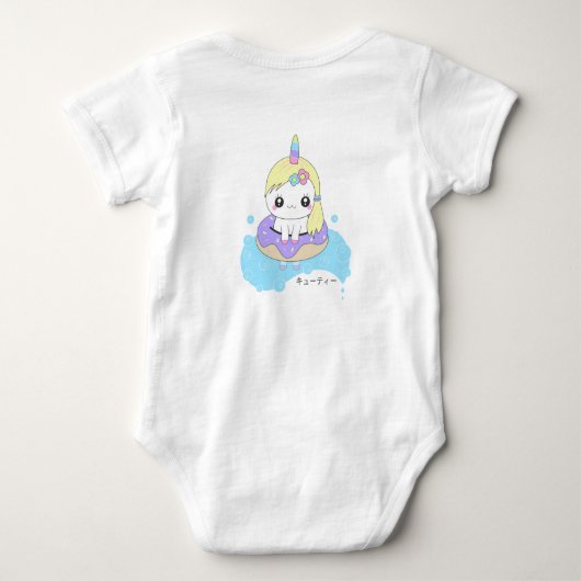 Rainbow Unicorn Romper (Achterkant)
