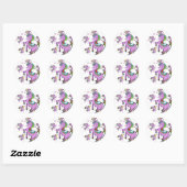 Rainbow Unicorn Ronde Sticker (Vel)