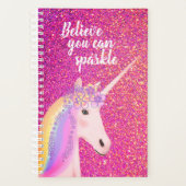 Rainbow Unicorn rose or Parties scintillant Inspir (Devant)