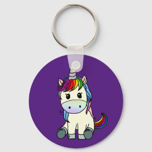 Rainbow Unicorn Sleutelhanger