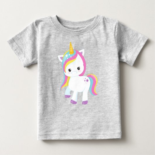 Rainbow Unicorn, Star, Cute Unicorn, Magic Unicorn (Voorkant)