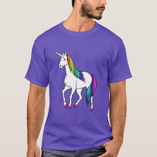 RAINBOW UNICORN T-SHIRT (Voorkant)