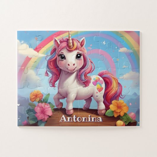 Rainbow Unicorn vraagt zich persoonlijk af Legpuzzel (Horizontaal)
