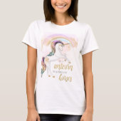 Rainbow Unicorn Womens TShirt (Voorkant)