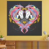 Rainbow Unicorns Canvas Afdruk (Insitu (Woonkamer))