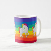 Rainbow Unicorns Parade Café Mug (Devant droit)