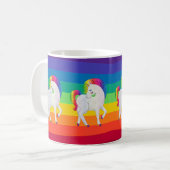 Rainbow Unicorns Parade Café Mug (Devant gauche)