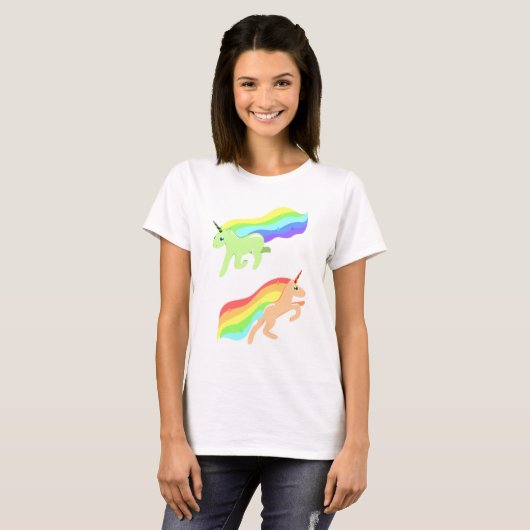 Rainbow Unicorns T-shirt (Voorkant volledig)