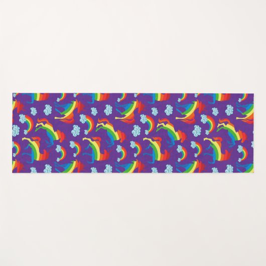 Rainbow Unicorns Yogamat (Voorkant (horizontaal))