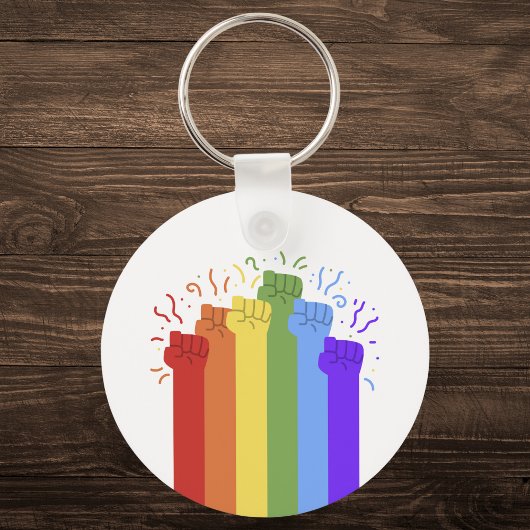 Rainbow Unity First Pride Sleutelhanger