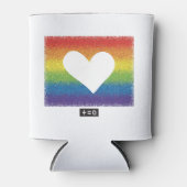 Rainbow Unity Heart Blikjeskoeler (Voorkant)