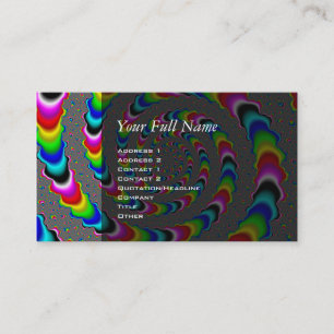 Rainbow Universe - Fractal Art Visitekaartje