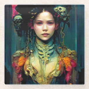 Rainbow Urchin Fantasy Sci-Fi Glazen Onderzetter