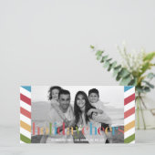 RAINBOW-vakantiefotokaart Feestdagenkaart (Staand voorkant)