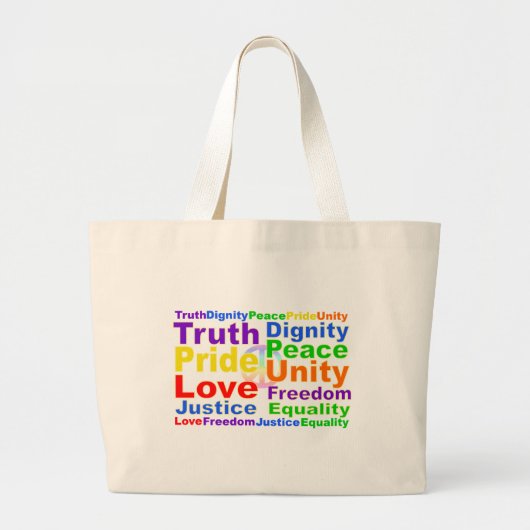 Rainbow Values tas (Voorkant)