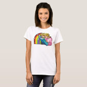 Rainbow van 1980 met Gemini Twins Reading Book T-shirt (Voorkant volledig)