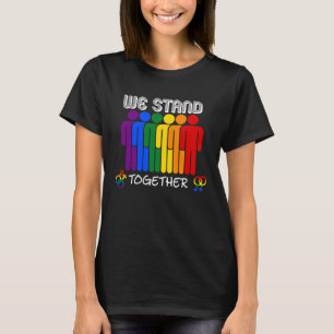 Rainbow Verenigd LGBTQ Gay Lesbisch Bewustzijn T-shirt