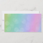 Rainbow Verjaardag Foto Liefde & Bedankt Dank u (Achterkant)