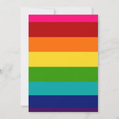Rainbow-verjaardagsuitnodiging Kaart (Achterkant)