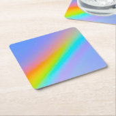 rainbow vierkante kartonnen onderzetter (Schuin)