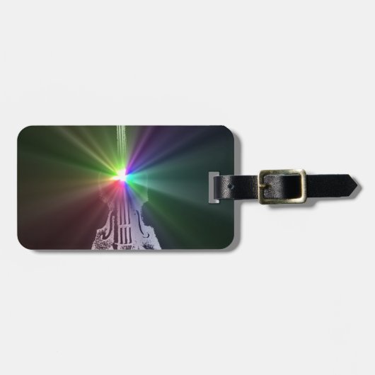 Rainbow Violin Bagagelabel (Voorkant horizontaal)