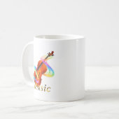 Rainbow Violin Koffiemok (Voorkant links)