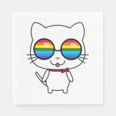 Rainbow Vision Pride Cat Servet (Voorkant)