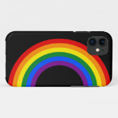 RAINBOW VLAG BUTTON + uw teken of tekst Case-Mate iPhone Case (Achterkant (horizontaal))